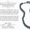 THE PEARL SOURCE 14K Gold 8-8.5mm Round Black Akoya Pearl