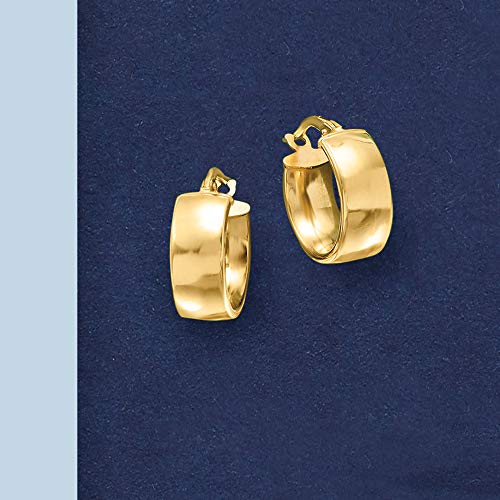 Ross-Simons Italian 14kt Yellow Gold Huggie Hoop Earrings