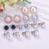 SAILIMUE 8 Pairs Clip Earrings Sets for Women
