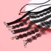 6 PCS Choker Necklaces Black Velvet