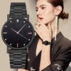 Steel Dial Bracelet Watch Lady Girls Dress Wristwatch