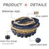 Multilayer Beaded Bracelets Stretch Bangles Bohemian