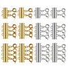 12 Pieces 3 Sizes Slide Clasp Lock for Necklace