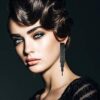 Statement Black Clip On Earrings Extra Long Earrings
