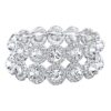 Crystal Bridal 2 Layers 8-Shaped Elastic Stretch Bracelet