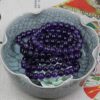 Natural A Grade Purple Quartz Gemstone Stretch Bracelet