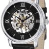 Stuhrling Original Delphi Chamberlain Skeleton Black Dial Watch Set
