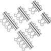 6 Pieces 2/3/4 Strands Layered Lock Necklace Connector