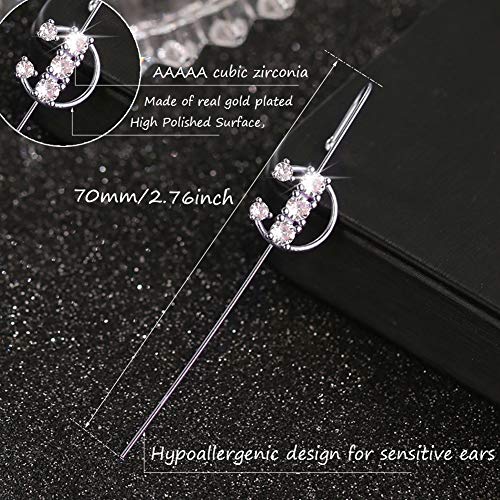 Wrap Crawler Hook Earrings Sparking Cubic Zirconia