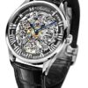 Agelocer Men's Watch Top Brand Fashion Skeleton Mechanical
