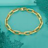 Ross-Simons Italian 14kt Yellow Gold Oval Paper Clip Link Bracelet