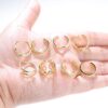 8PCS Adjustable Toe Ring Open Tail Ring Flower Knot