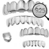 Silver op & Bottom Grills for Teeth Harlembling