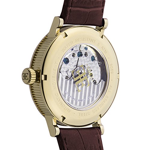 Thomas Earnshaw Automatic Watch with Leather Strap
