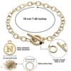 26 Pieces Chain Bracelet Round Link Chain Bracelets