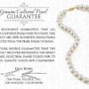 14K Gold White Japanese Akoya Saltwater Cultured Pearl Necklace