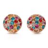 Yoursfs Clip On Earrings for Women Multicolor Crystal