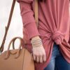 Natural Pearl Beaded 5 Wrap Bracelet