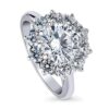 Flower Halo Engagement Ring - 3.1 CTW (Size 4.5)