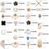 32 Pairs Assorted Stainless Steel Stud Earrings for Women