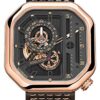 Agelocer Men's Watch Top Brand Automatic Skeleton Stainless Steel