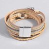 Bohemian Wrap Magnetic Bracelet Faux Suede Leather