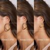 sovesi Gold Hoop Earrings for Women