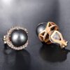 Zircon cubic Clip Ons Earrings for Women
