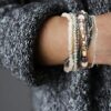 FIBO STEEL 6 Sets Bohemian Stackable Bead Bracelets