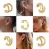 No Piercing Earrings Helix Cuff Earrings Clip on Cartilage