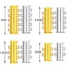 8 Pieces 4 Sizes Slide Clasp Lock Necklace Connector