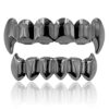 Face 18K Gold Silver Vampire Fangs Top Bottom Teeth Grills