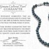 THE PEARL SOURCE 14K Gold 7.0-7.5mm Round Genuine Black
