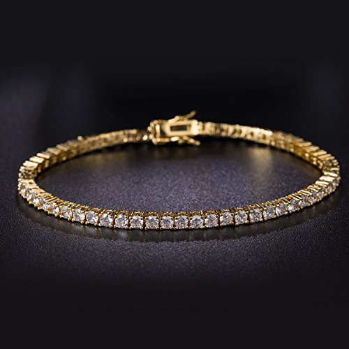 18K White Gold Classic Tennis Bracelet