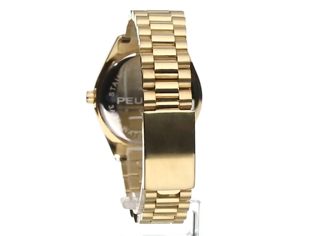 Luxury Timekeeping with the Peugeot 14K All Gold Plated Watch
