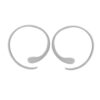 Boma Jewelry Sterling Silver Pull Through Hoop Earrings