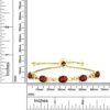 Gem Stone King Red Garnet and Lab Grown Diamond 18K