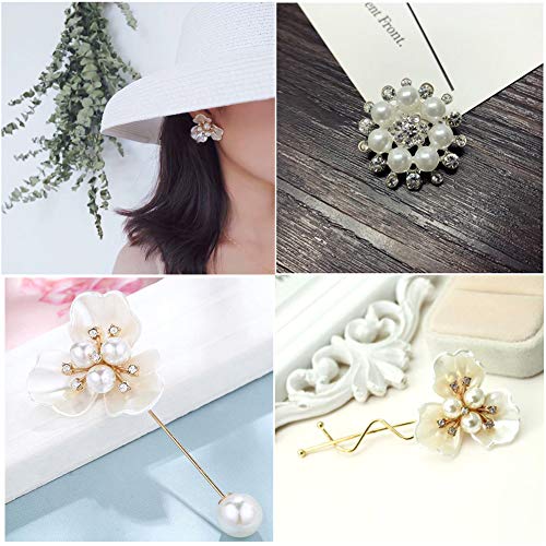 Embellishments Pearl Brooch Alloy Pendants for Jewelry