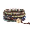 Spiritual Harmony Unveiled: Boho Handmade Imperial Jasper Bracelet – A Tranquil Blend of Healing Stones for Men and Women
