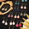 Drop Earrings Crystal Pendant Dangle 12 Pairs Faux Druzy