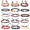 Jstyle 15Pcs Ethnic Tribal Bead Bracelet for Men Women