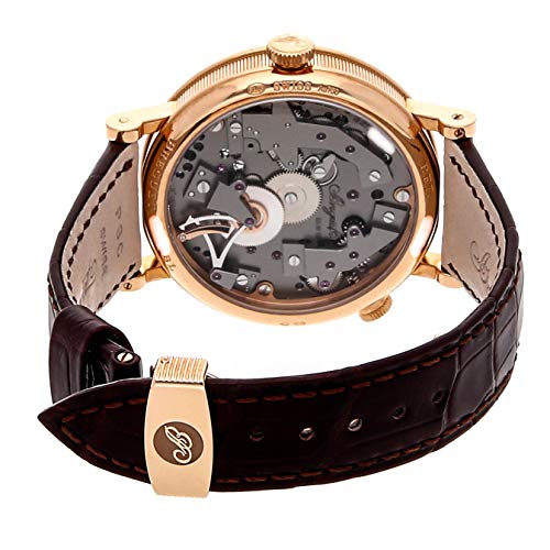 Timeless Luxury: Breguet Custom GMT Guide Skeletal Dial Leather Mens Watch