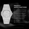 Unisex Luxury Full Diamond Watches Silver/Gold Fashion