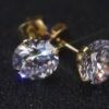 5 Pairs Stud Earrings Set - Hypoallergenic Cubic Zirconia 316L Earrings in Rose Gold