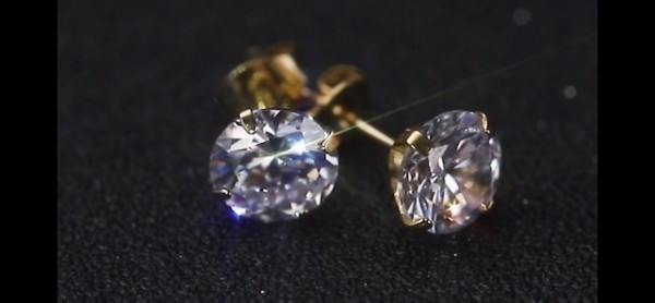 5 Pairs Stud Earrings Set - Hypoallergenic Cubic Zirconia 316L Earrings in Rose Gold