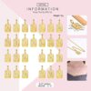18K Gold Plated Square Pendants Capital Initial Necklace