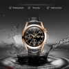 LIGE Casual Leather Watch Analog Quartz Watch