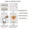TOPGRILLZ Custom Baguette Iced Out Silver Top