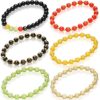 700 Pieces Feng Shui Beads Black Glass for Fortune Bracelet