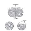Austrian Crystal Wedding Elastic Stretch Bracelet Clear Silver-Tone